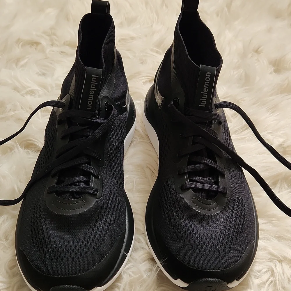 Lululemon Chargefeel Mid Womens Workout Shoe In Black/Anchor/White Size 9.5 - Picture 10 of 17